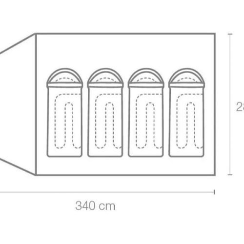 Carpa Coleman Hooligan 4P Con Abside
