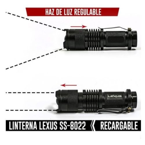 Linterna Lexus Tactica Ss-8022 600Lum