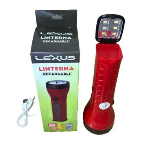 Linterna Lexus Recagable Con Panel Solar Rf55S-5001