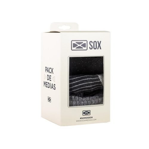 Medias Sox Basica Tripack De213B All Sport Gift T/M(38-40)