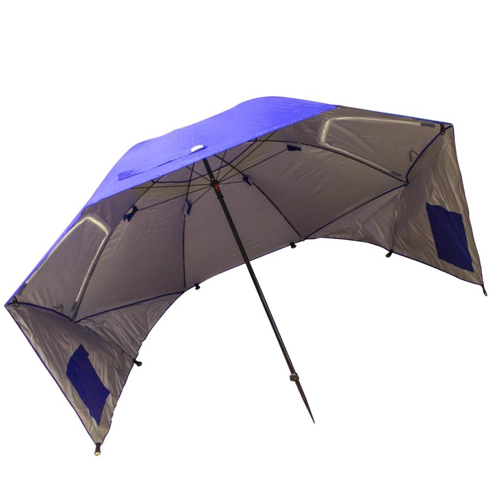 Sombrilla Spinit Playa 2,00Mts Con Rompeviento Azul