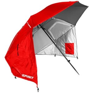Sombrilla Spinit Playa 2Mts Con Rompeviento Y Ventanas Roja