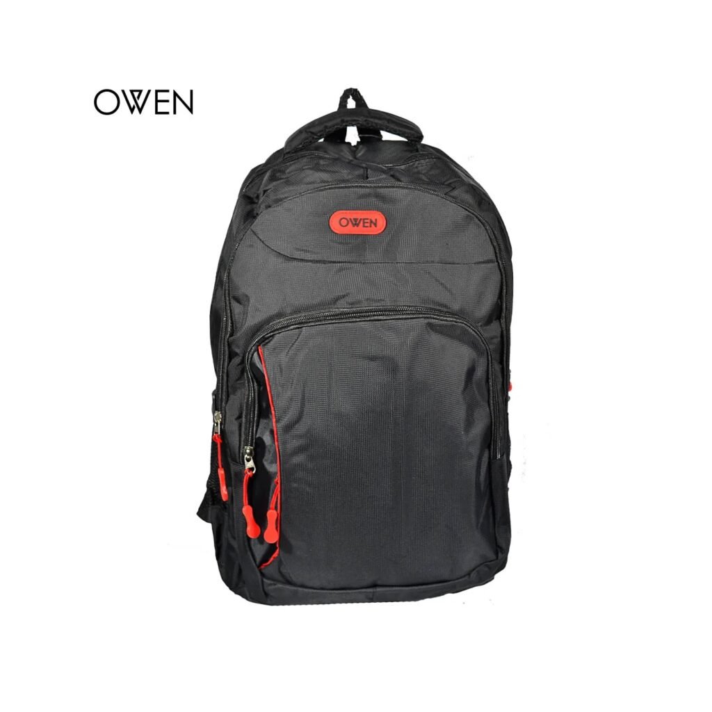 MOCHILA OWEN URBANA MOD.10026 NEGRO/ROJO