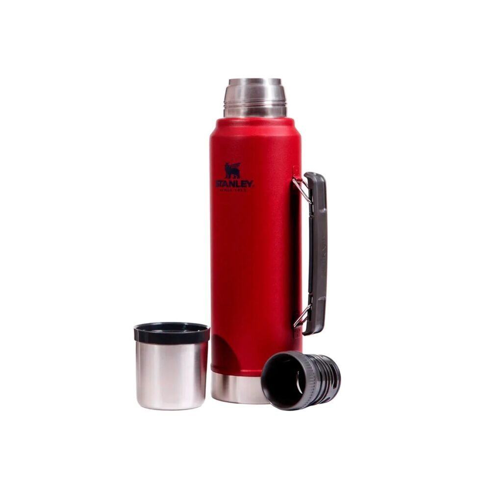 85243700 TERMO STANLEY CLASSIC 1,00LTS ROJO CON MANIJA