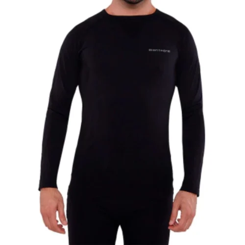 Remera Montagne Térmica Brenner Negro Melange XS/S