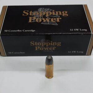 Munición Stopping Power .32 S&W Long 95gr LRN Punta Redondeada Plomo