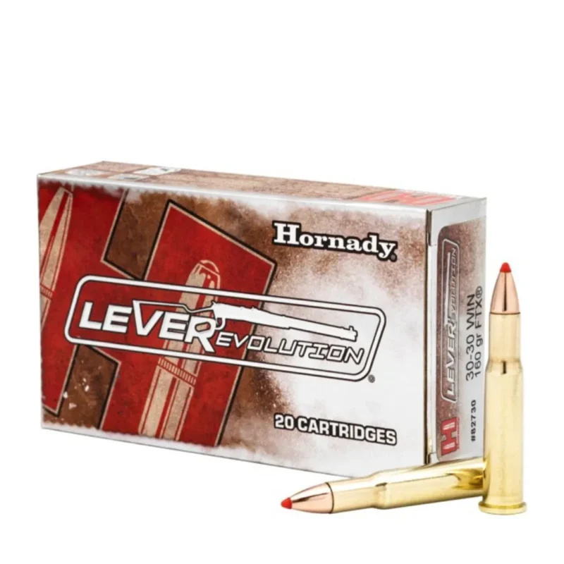 Munición Hornady .30-30 Win 160 gr FTX LEVERevolution – Balas Punta Flexible