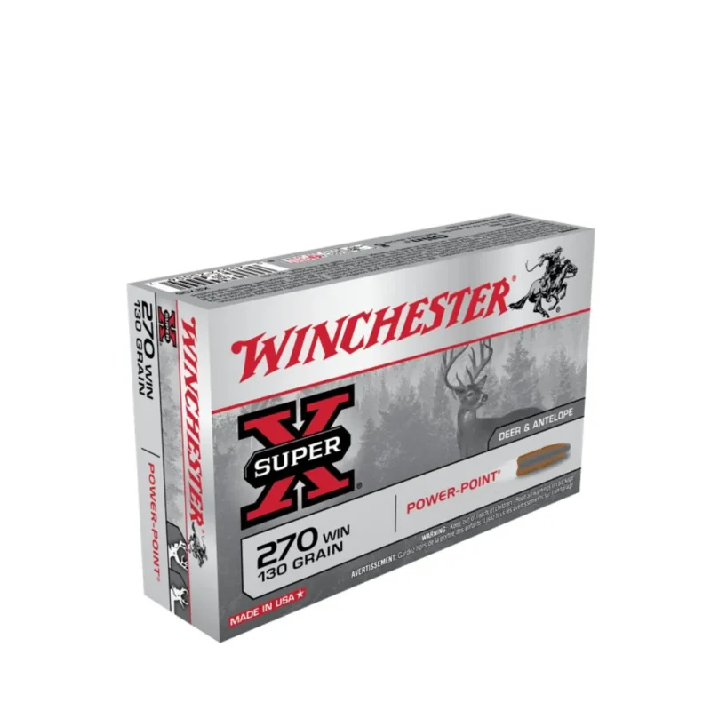 Balas Winchester 270WIN 130 Grains Punta Blanca por unidad