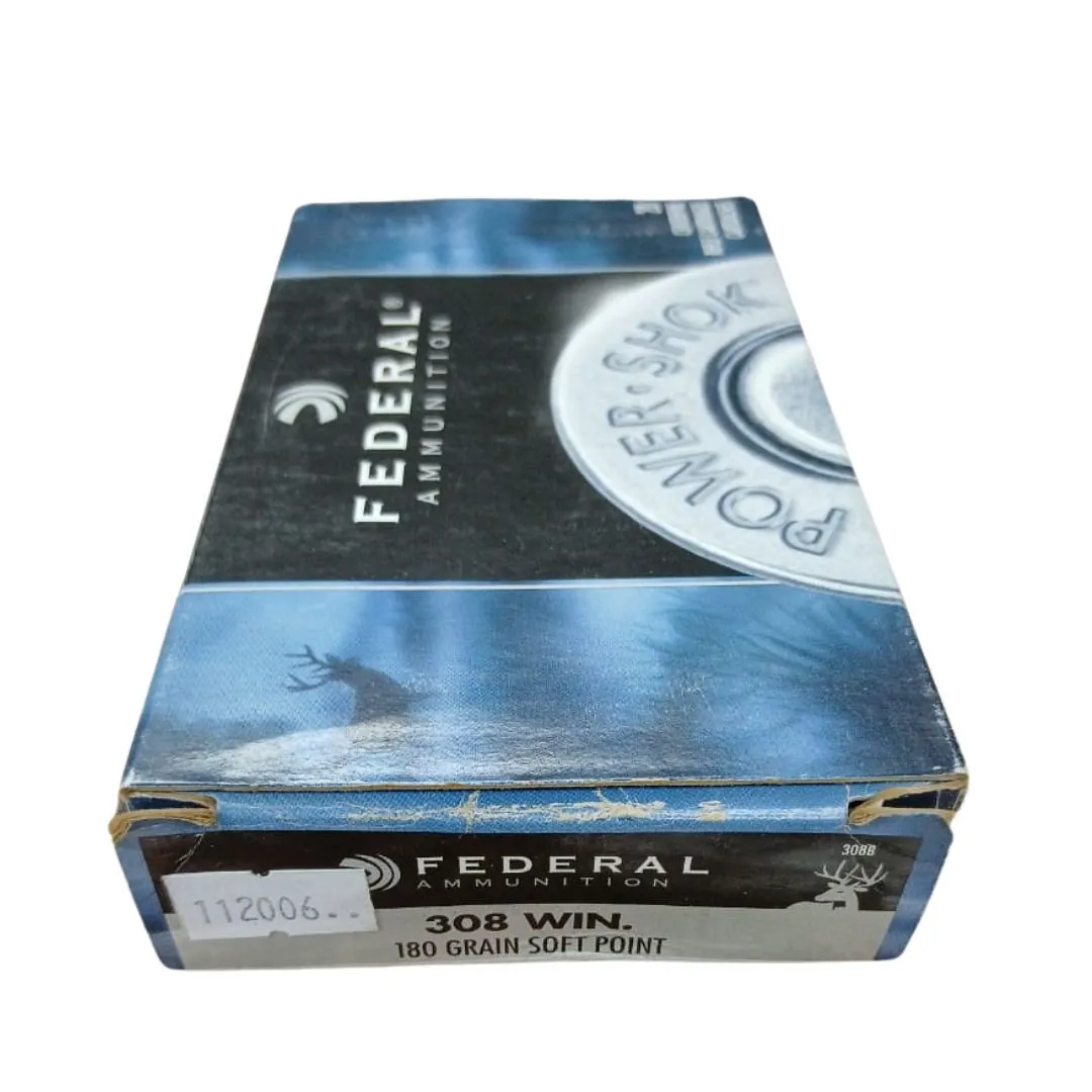 Balas Federal 308WIN 180 Grains Soft Point por unidad