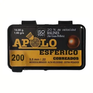 Balines Apolo Esfericos Cobreados Bb Copper 5,5 X 200 15,4 G/1Grs