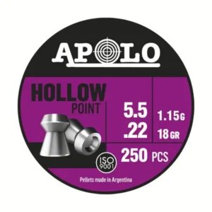 Balines Apolo Hollow Point 5,5 X 250 18 G/1,15Grs