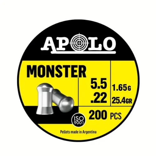 Balines Apolo Monster 5,5 X 200 25.4 Gr/1,65Grs