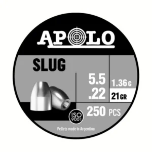 Balines Apolo Slug 5,5 X 250 "21 Gr" 21 Gr/1,36Grs 19300