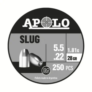Balines Apolo Slug 5,5 X 250 28 G/1,81Grs
