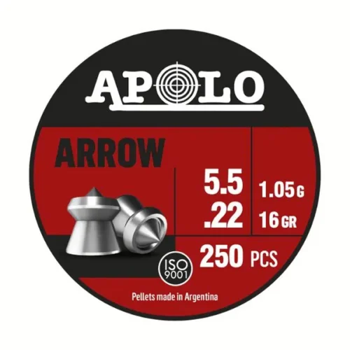Balines Apolo Air Boss Arrow Cobreado 5,5 X 250 1,05 G/16 Gr