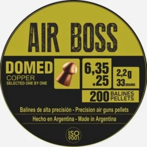 Balines Apolo Air Boss Domed Cobreado 6,35 X 200 33 G/2,2Grs