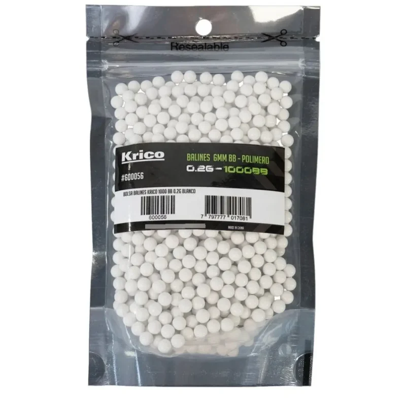 Balines Krico Bb Cal. Bolsax1000Un Blanco (600056)