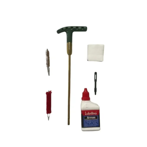 Kit de Limpieza Lubrilina Baqueta Arma Corta 9mm .38 + Lubricante
