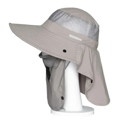 Gorra Waterdog Visera con Cubrenuca Cap 531 Oscuro Gris