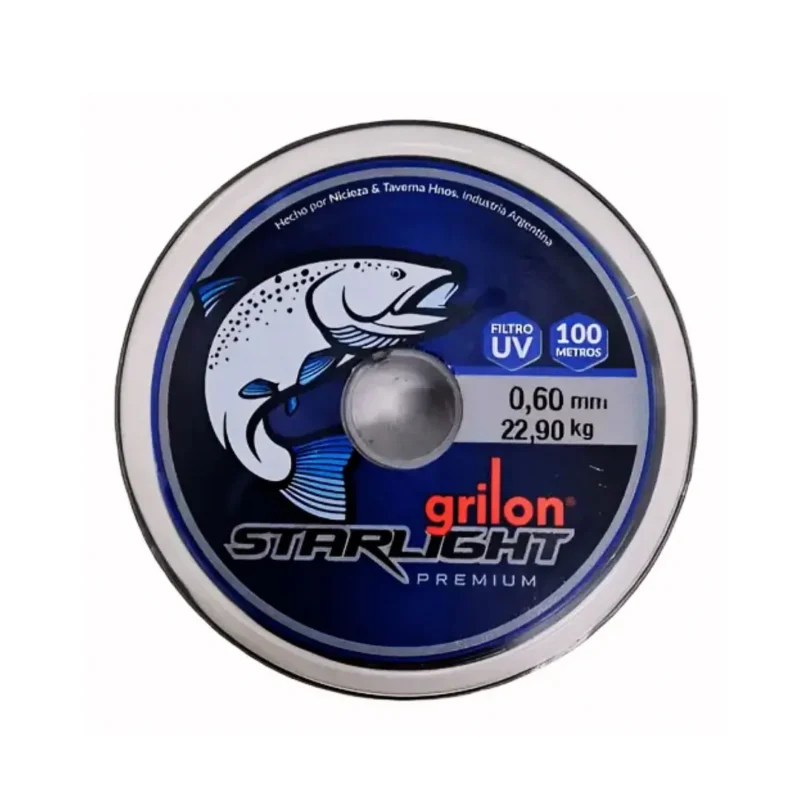 Nylon Grilon Negro Starlight Premium 0,60X100Mts 24kg