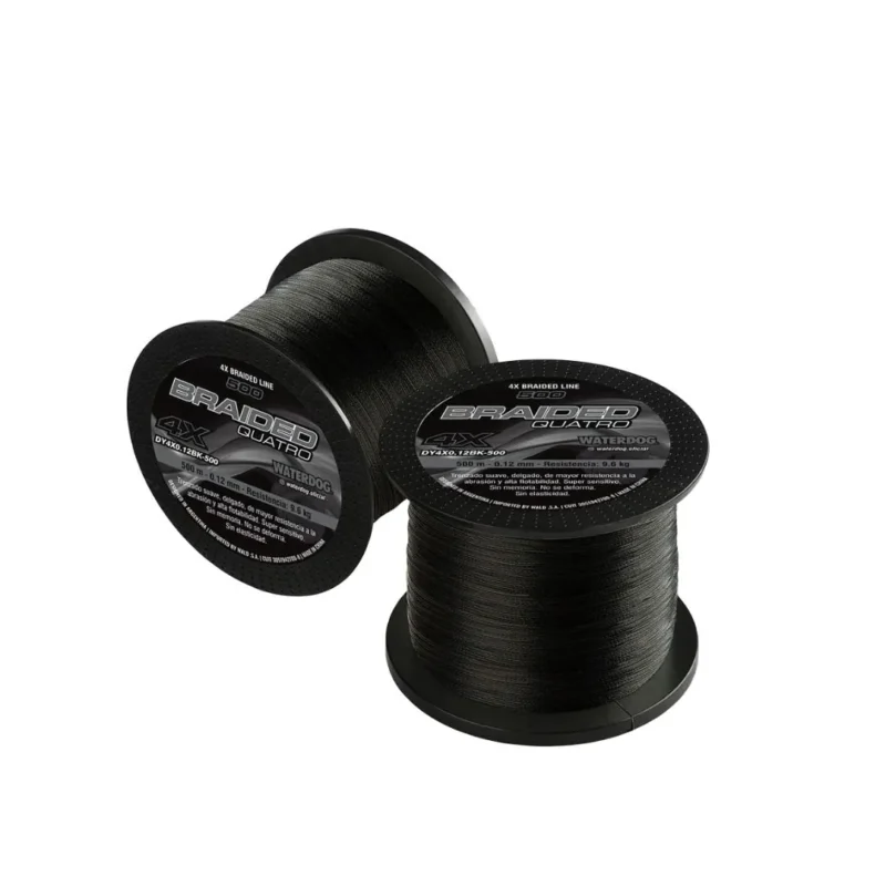 Multifilamento Waterdog 4X 0,30mm/23,8kg/500Mts Negro 4 Hebras