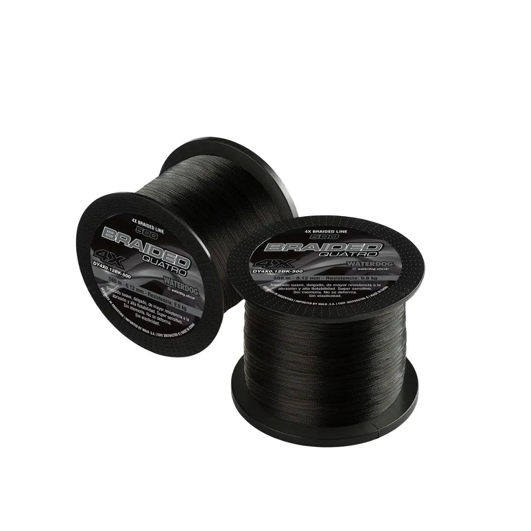 Multifilamento 4X 0,30mm/23,8kg/500Mts Negro 4 Hebras (Cajax6) (Dy4X 0.30Bk 500)