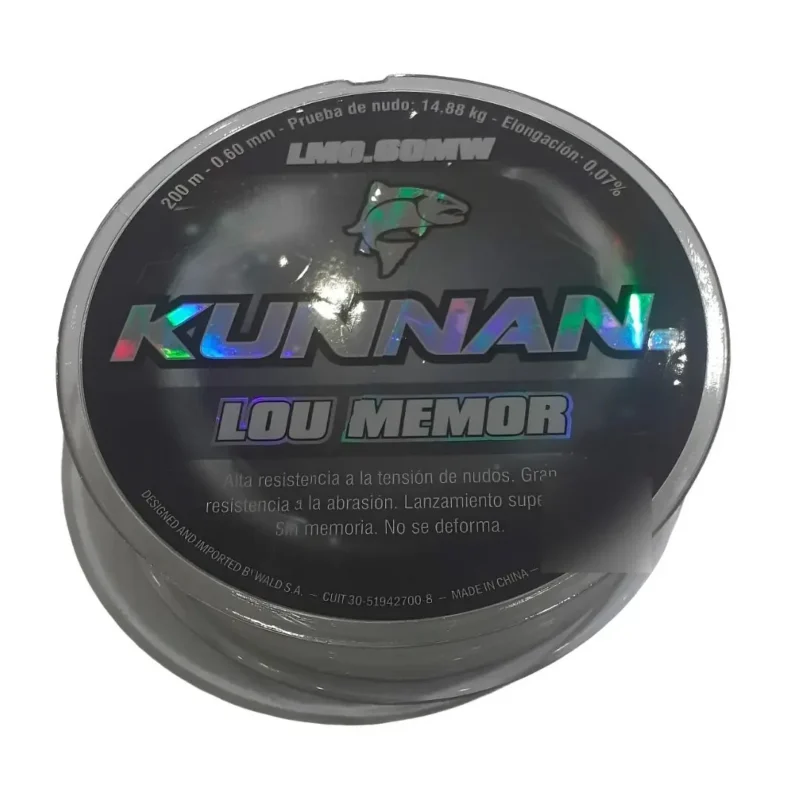Nylon Kunnan Lou Memor 0,60X200Mts 14,88kg Color Surtido