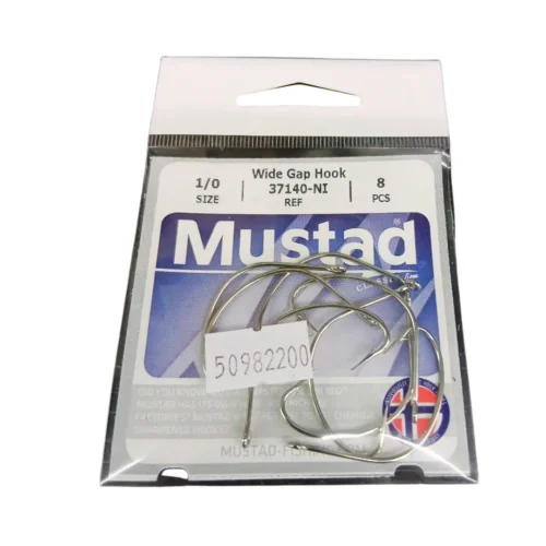Anzuelo Mustad 37140 Ni N*1/0 bolsa x 8 unidades 7141 110