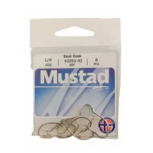 Anzuelo Mustad 92553 Ni N*1 bolsa x 10 unidades 001