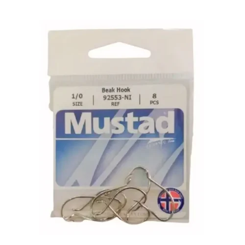 Anzuelo Mustad 92553 Ni N*1 bolsa x 10 unidades 001