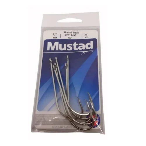 Anzuelo Mustad 92553 Ni N*7/0 bolsa x 5 unidades 710