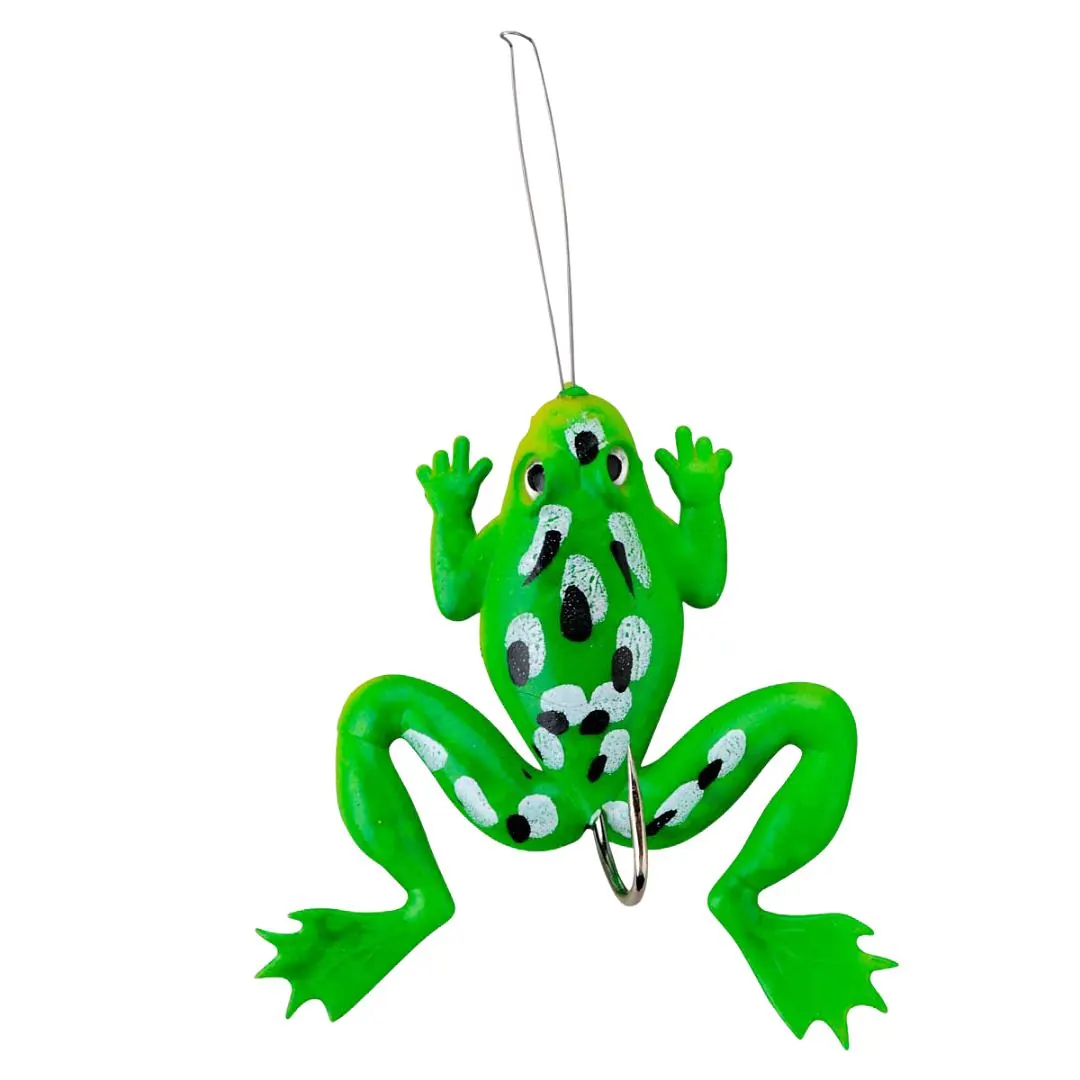 Señuelo Waterdog Rana Spinner Blanca Y Verde (Ranas-101)