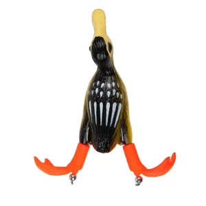 Señuelo Waterdog Patito Negro Con Patas/12Gr/1 Anz Doble.(P9122)