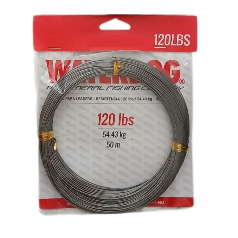 Cable de Acero Waterdog 120Lbs Bobina X 50Mts