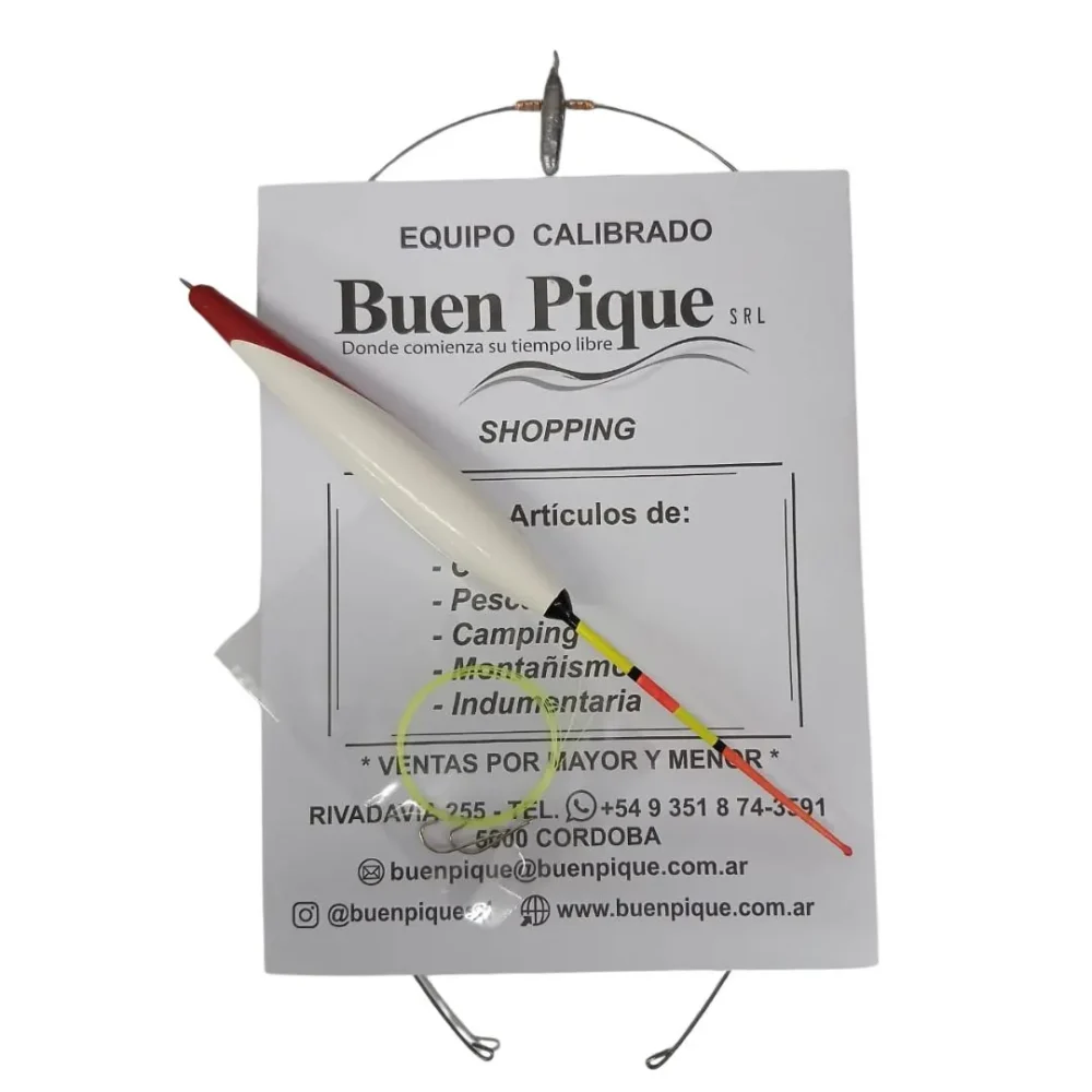 Balancín Buen Pique sin Esmerillón 10g Boya Kiri Pejerrey Completo