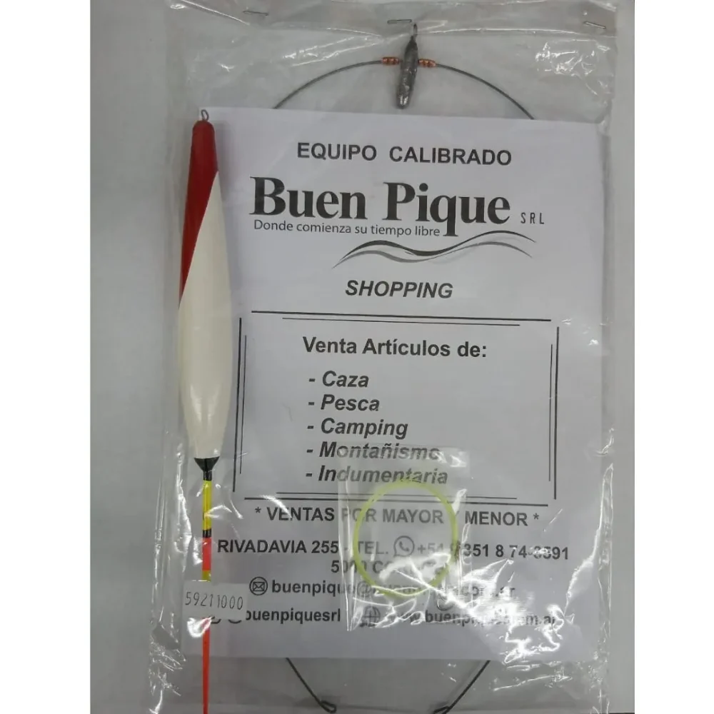 Balancín Buen Pique sin Esmerillón 10g Boya Kiri Pejerrey Completo