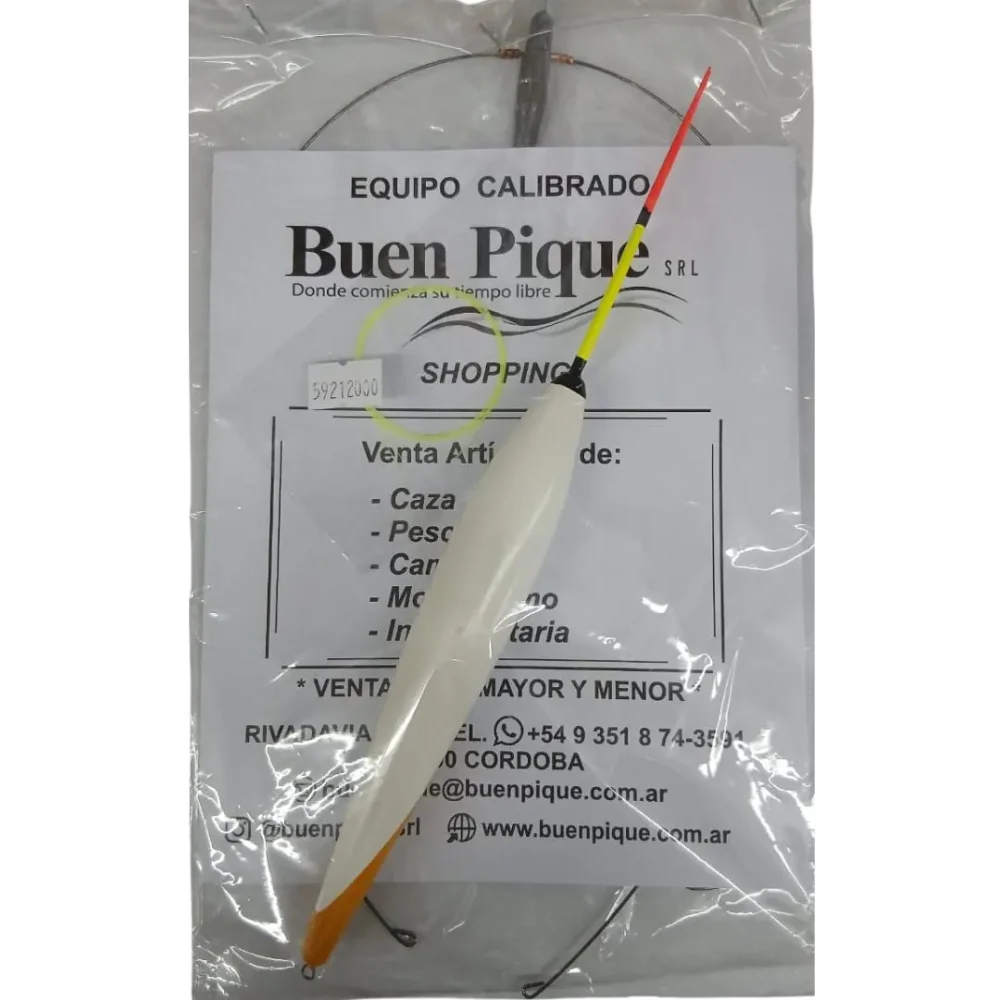 Balancín Buen Pique Boya Kiri 20g Pesca Pejerrey de Fondo Completo