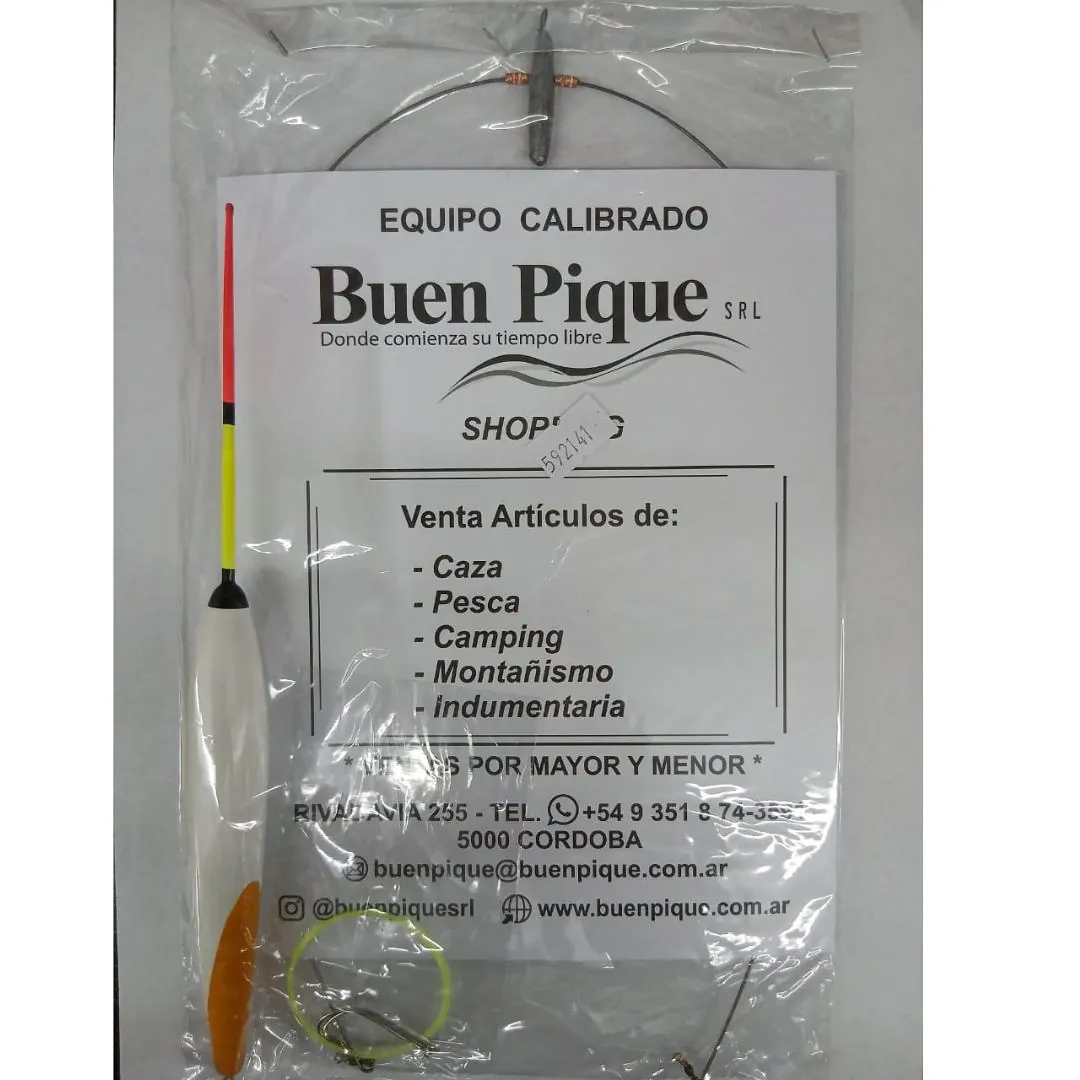 Balancín con Esmerillón 15g Boya Kiri Pejerrey Completo
