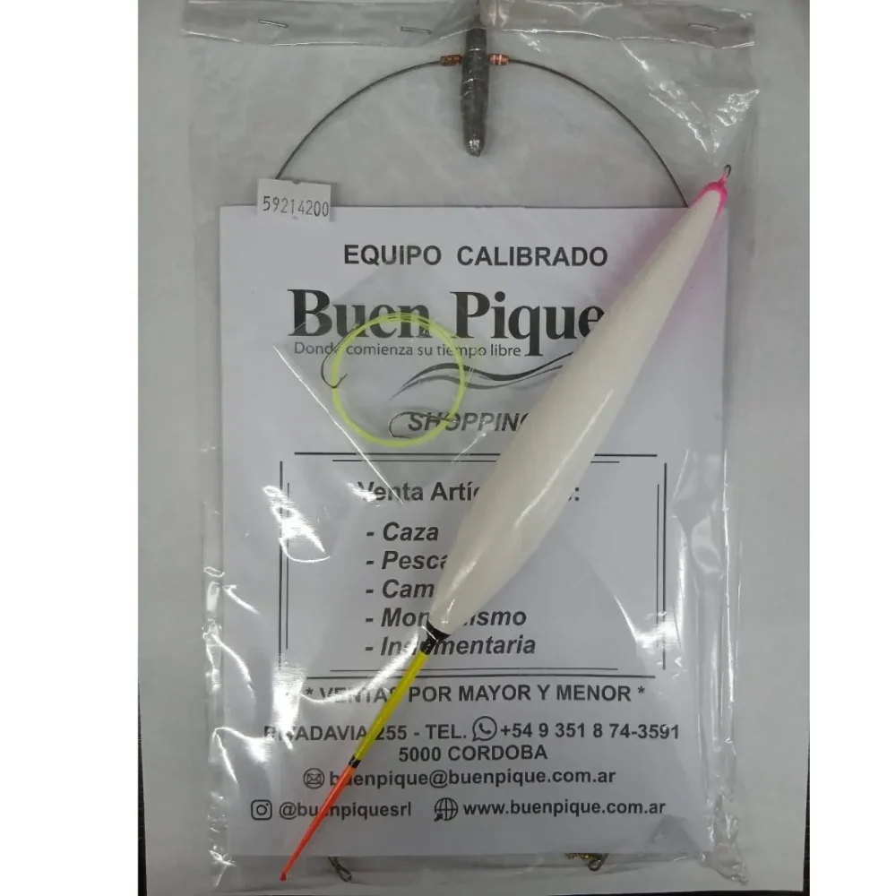 Balancín Buen Pique con Esmerillón 20g Boya Kiri Pejerrey Completo