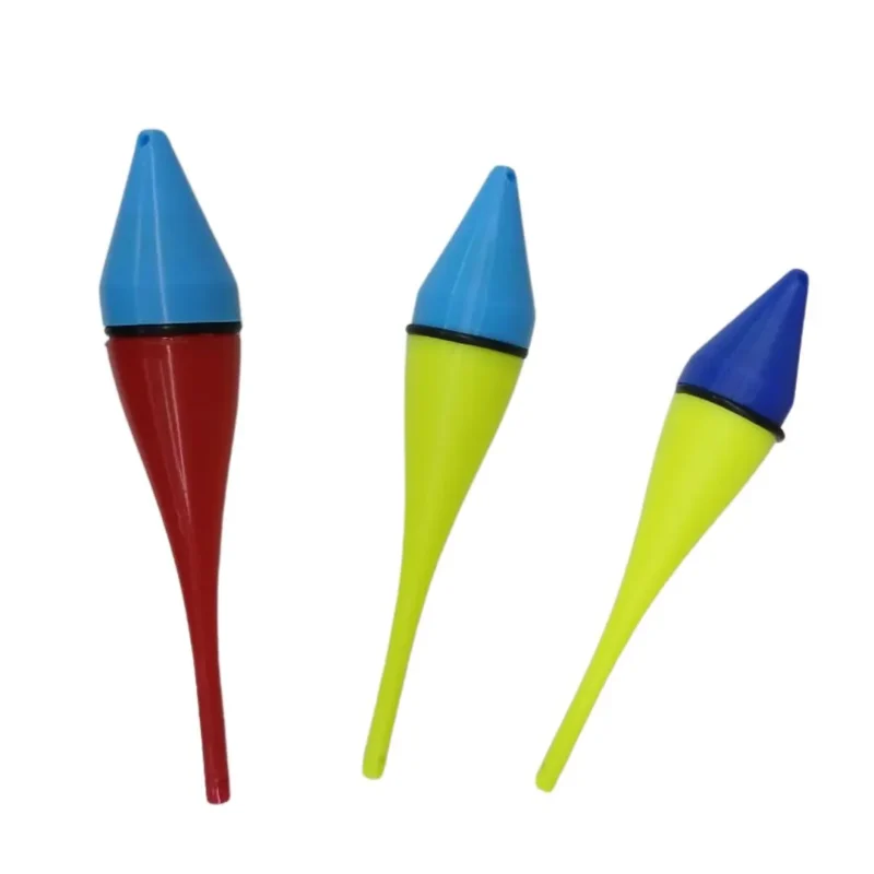 Boya Plástica Luminosa Zanahoria Chica 15 Cm Pesca En 3D Con Pila 2032