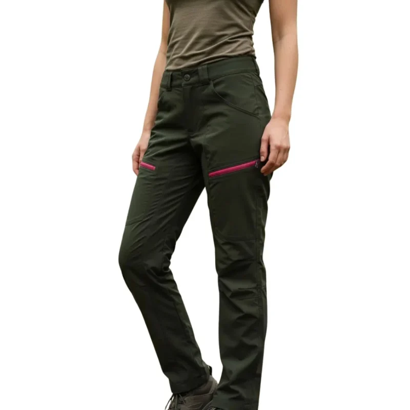 Pantalon Champaqui Mujer Verde Cemento "Dry Sec" S