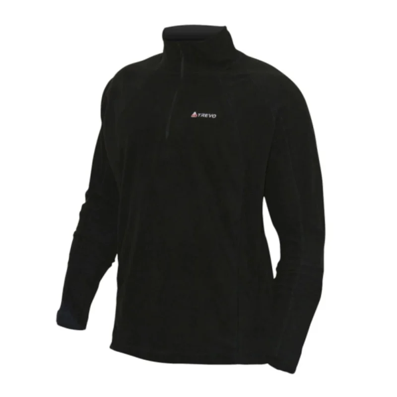 Buzo 1/2 Cierre Micropolar Negro S