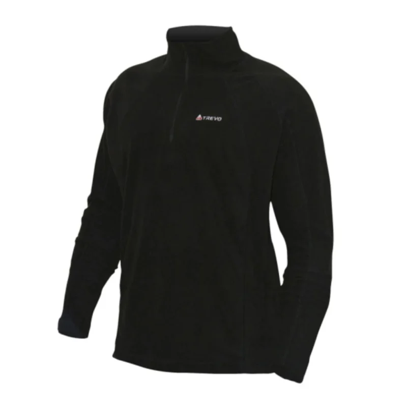 Buzo Trevo 1/2 Cierre Micropolar Negro XL