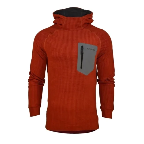 Buzo Trevo Domuyo con Capucha Micropolar Spandex Rojo XXL