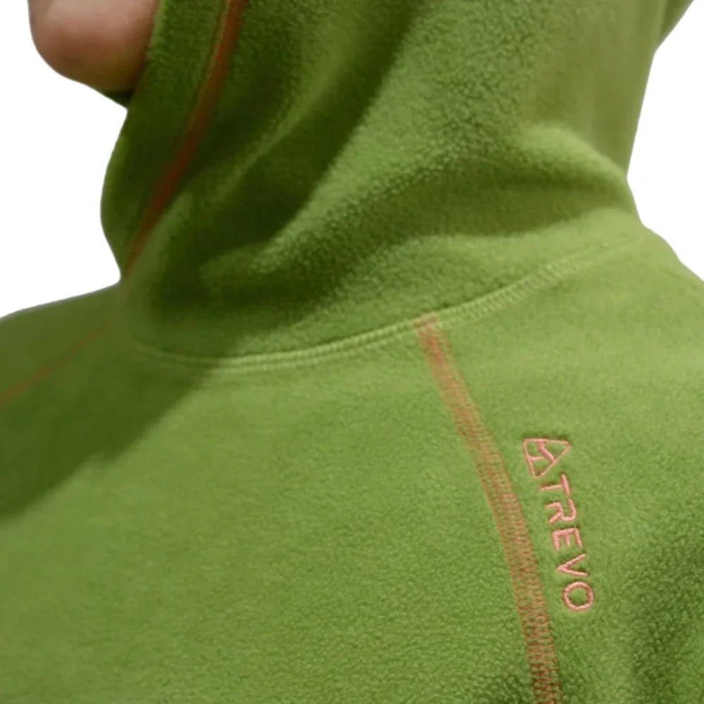 Buzo Arrayanes con Capucha Micropolar Verde Palta XS