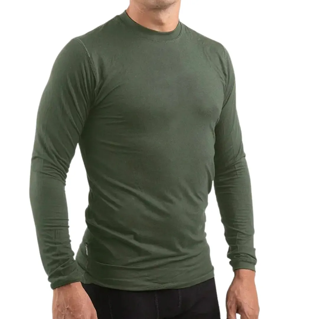Remera Termica Hombre Bamboo M/C Talle 3/L Verde Mus. (Ia0521)