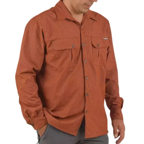 Camisa Trevo Tilcara Ladrillo M