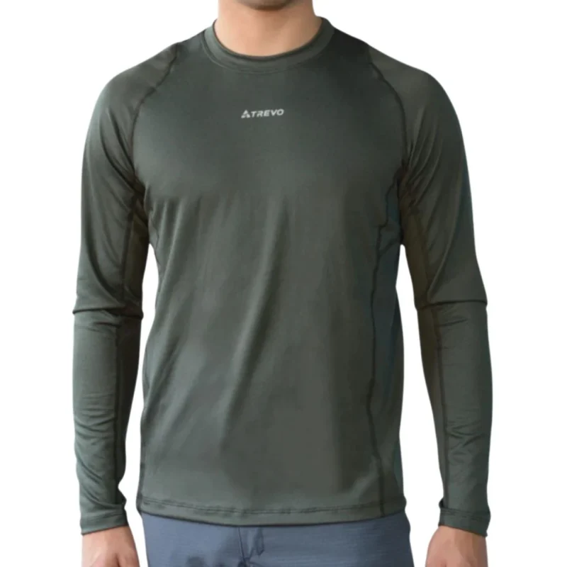 64250005 Remera Trevo Travesia Manga Larga Plomo Gris Plomo XXL