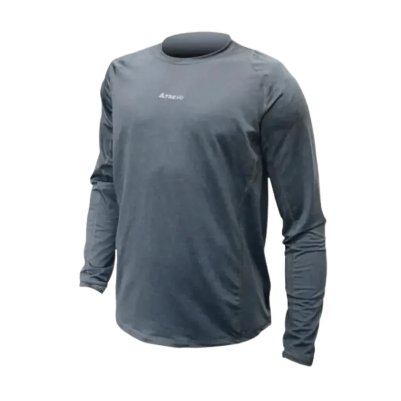 Remera Travesia Manga Larga Gris S
