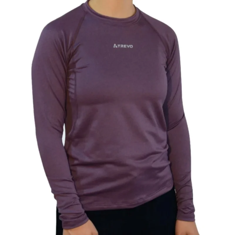 64250104 Remera Trevo Travesia Manga Larga Uva XL